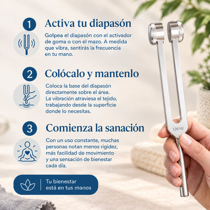 Diapasón 128 Hz de Sonoterapia