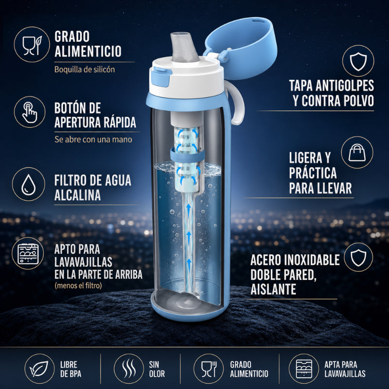 FiltroVida-Botella con filtro 740ml