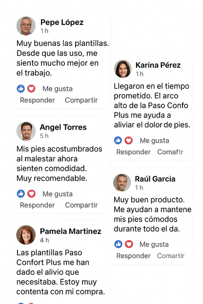 Plantillas Paso Confort Plus